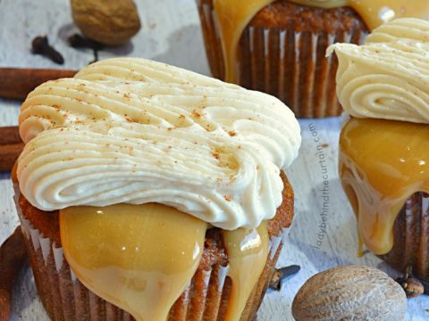 Pumpkin Spice Caramel Latte Cupcakes