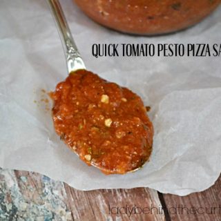 Quick Tomato Pesto Pizza Sauce