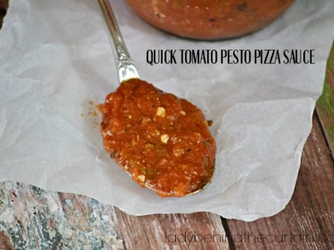 Quick Tomato Pesto Pizza Sauce