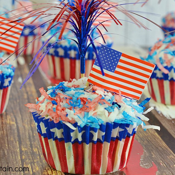 Raspberry Coconut Zinger Cupcakes