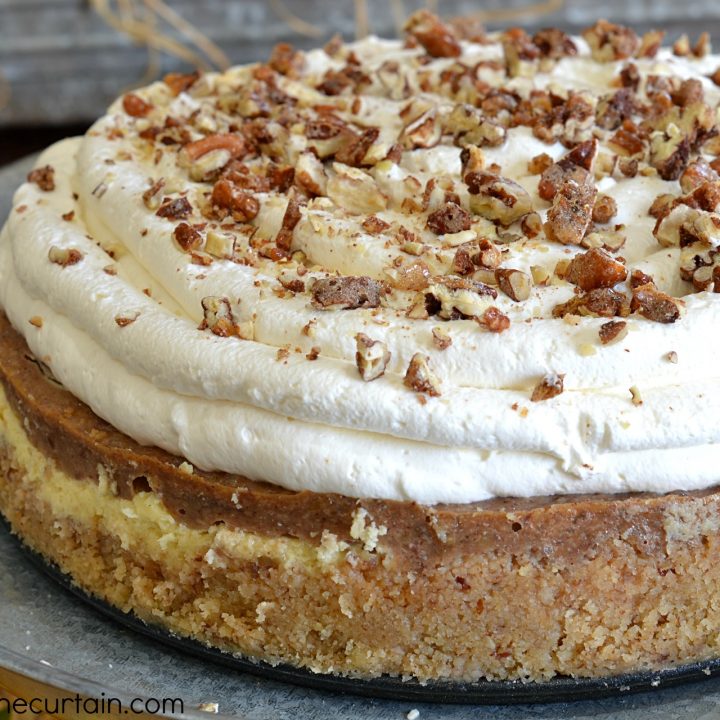 Roasted Banana Pecan Cheesecake