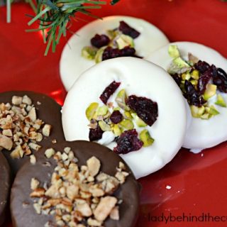 Semi Homemade Chocolate Dipped Shortbread Cookies