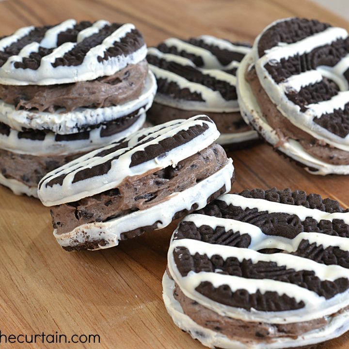 Semi Homemade Cookies and Cream Sandwich Cookies