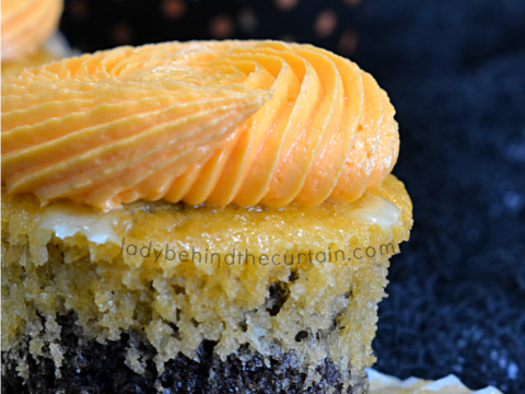 Semi Homemade Dark Chocolate Orange Cupcakes