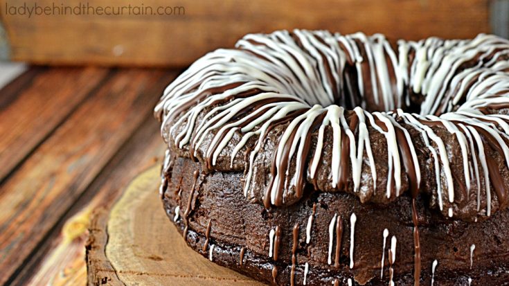 Semi Homemade Triple Chocolate Bundt Cake