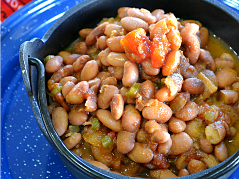 Slow Cooked Cowboy Pinto Beans
