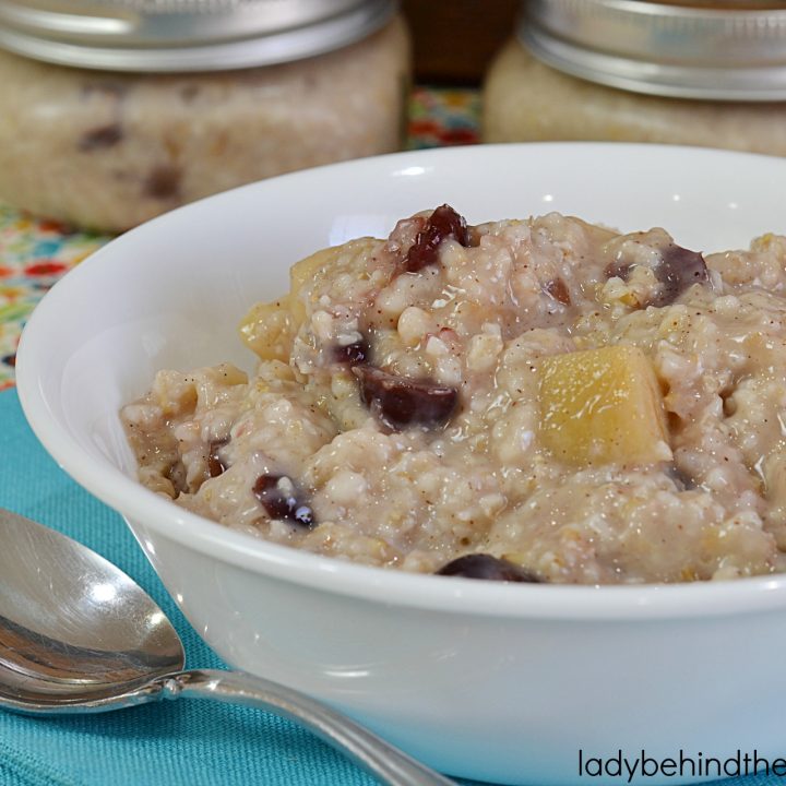Slow Cooker Cranberry Apple Oatmeal