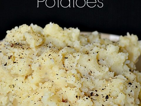 Slow Cooker Garlic Mashed Potatoes