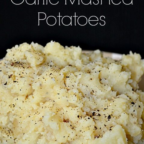 Slow Cooker Garlic Mashed Potatoes