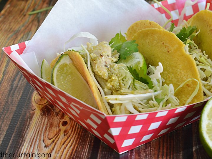 Tomatillo Chicken Tacos