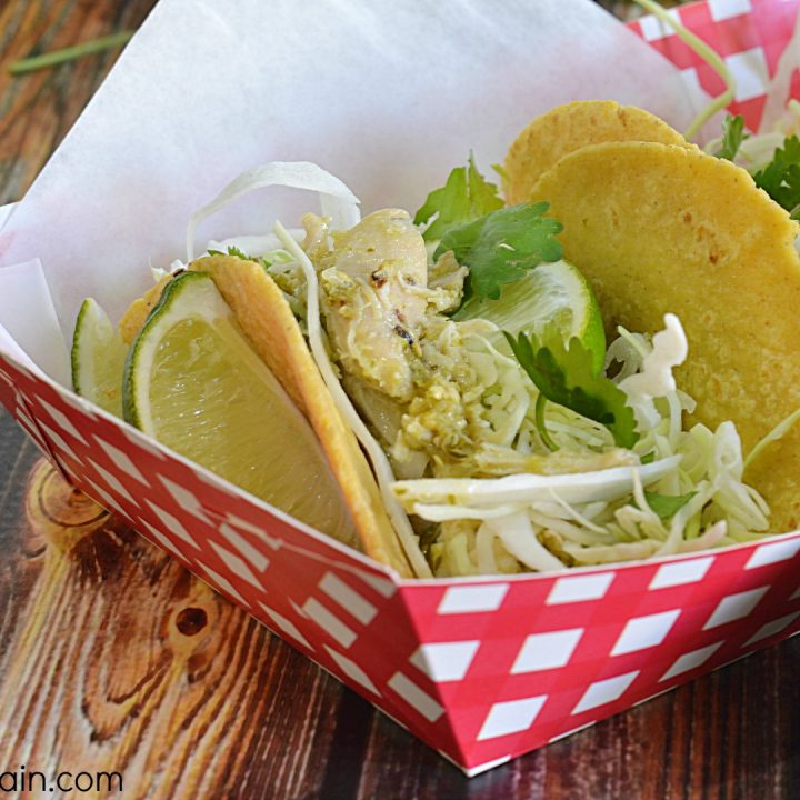 Tomatillo Chicken Tacos