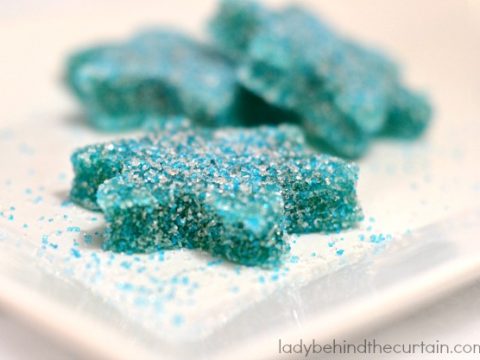 Snowflake Blueberry Gumdrops