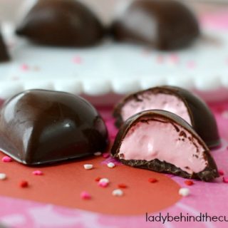 Strawberry Marshmallow Filled Chocolates