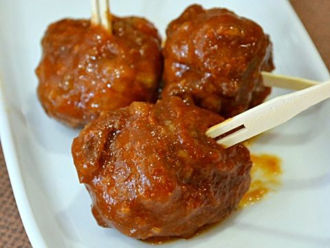 Sweet and Spicy Meat Ball Appetizer