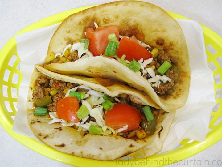 Tex-Mex Sloppy Joe Tacos