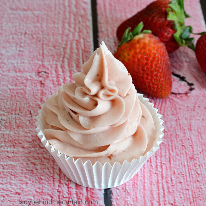 The BEST Strawberry Frosting Recipe