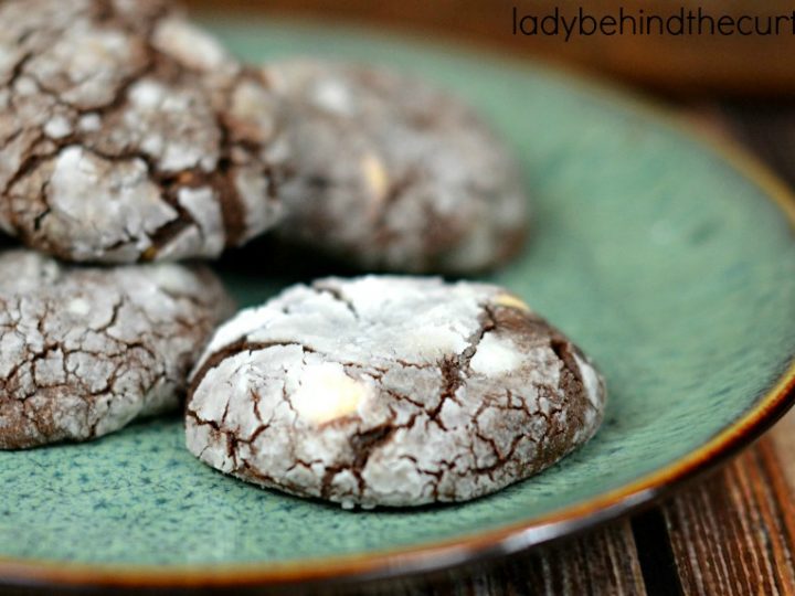 Triple Chocolate Brownie Mix Crackle Cookies