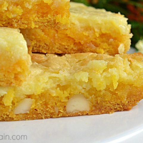 Tropical Mango Gooey Butter Cake