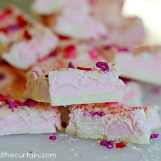 White Chocolate Strawberry Marshmallow Bark