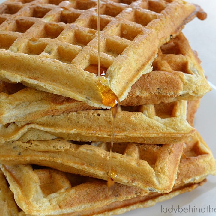 Whole Wheat Flaxseed Buttermilk Waffles