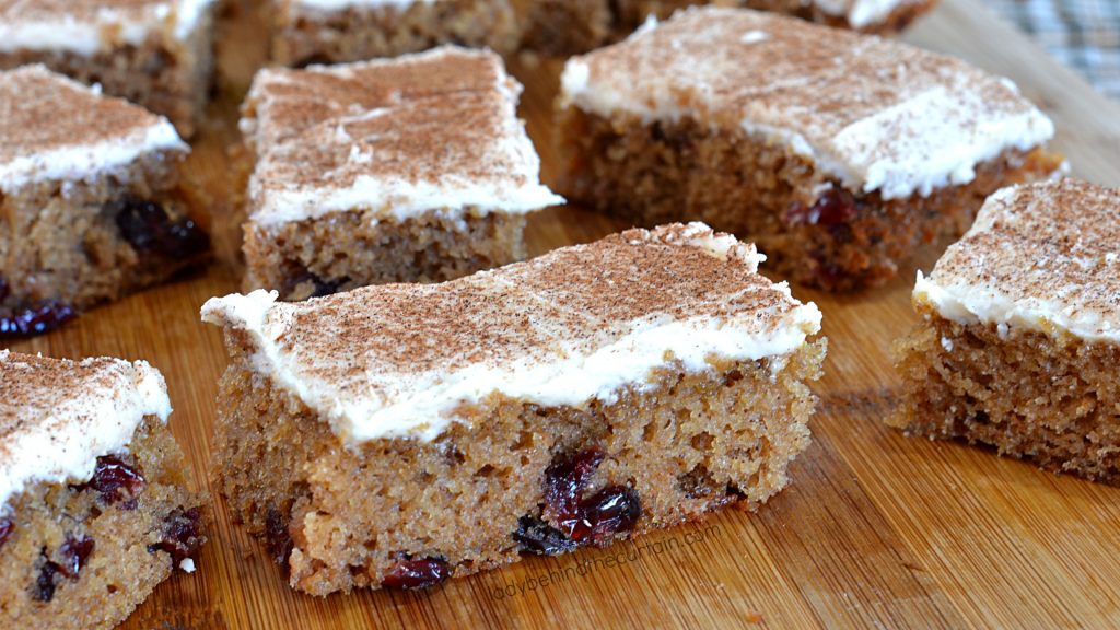 Applesauce Cranberry Bars