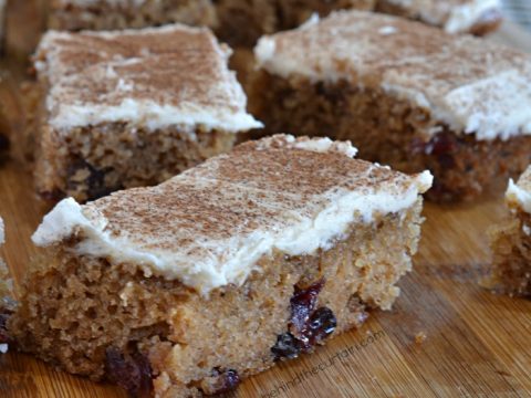 Applesauce Cranberry Bars