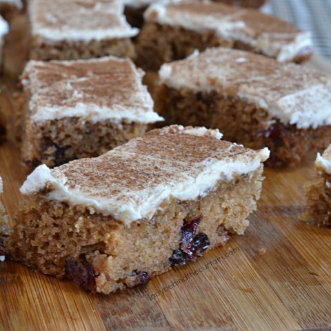 Applesauce Cranberry Bars