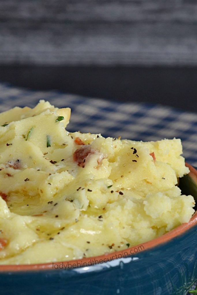 Bacon Rosemary Mashed Potatoes