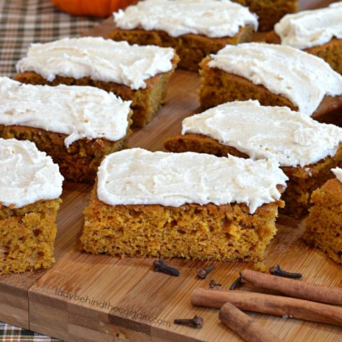 Easy to Make Classic Pumpkin Bars