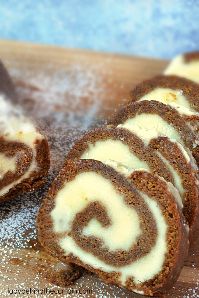 Gingerbread Cake Roll