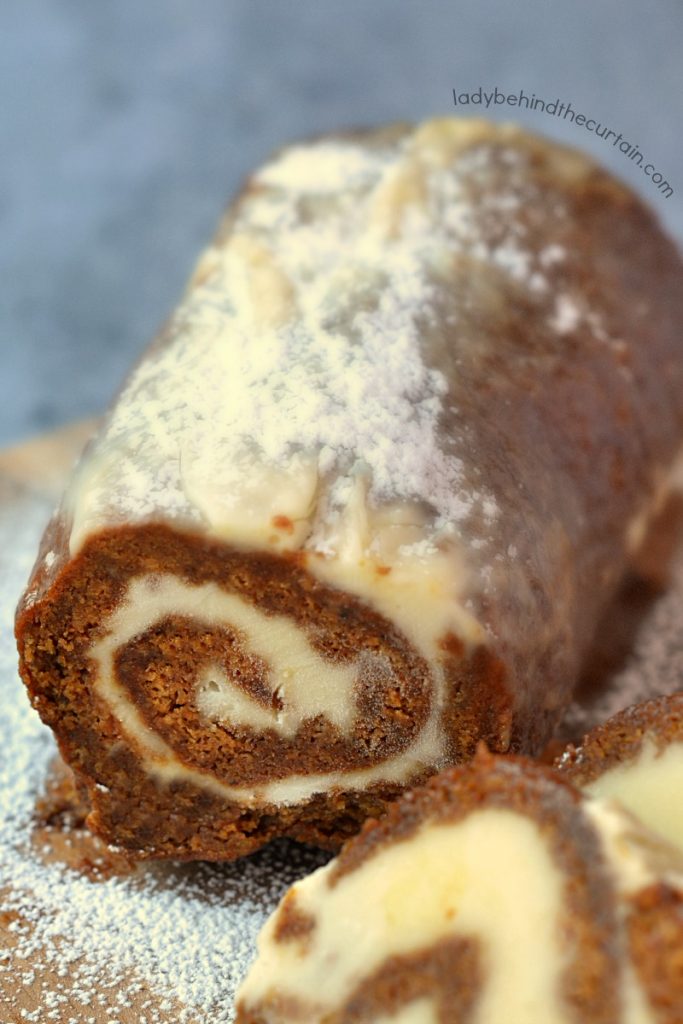 Gingerbread Cake Roll