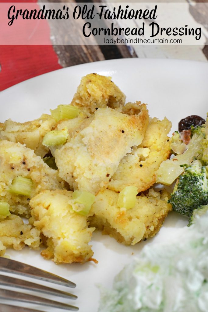 Old Fashioned Cornbread Dressing with or without Chicken
