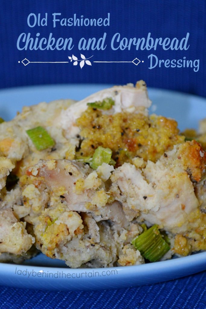 Old Fashioned Cornbread Dressing with or without Chicken