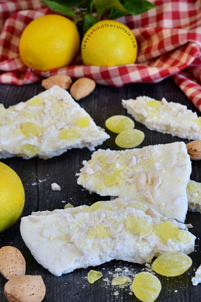 Lemon Drop White Chocolate Bark