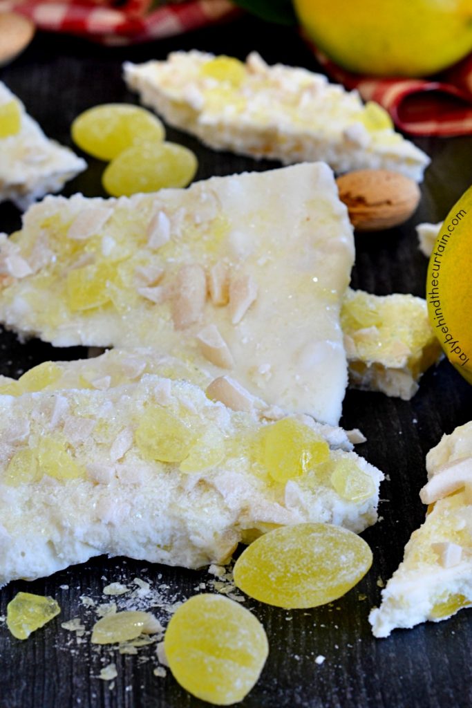 Lemon Drop White Chocolate Bark