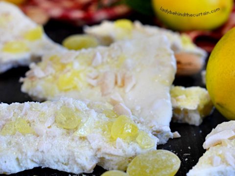 Lemon Drop White Chocolate Bark