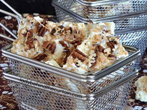 White Chocolate Toffee Pecan Bark