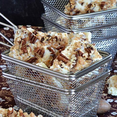 White Chocolate Toffee Pecan Bark