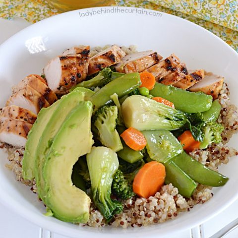 Copycat True Food Kitchen Quinoa Teriyaki Chicken Bowl