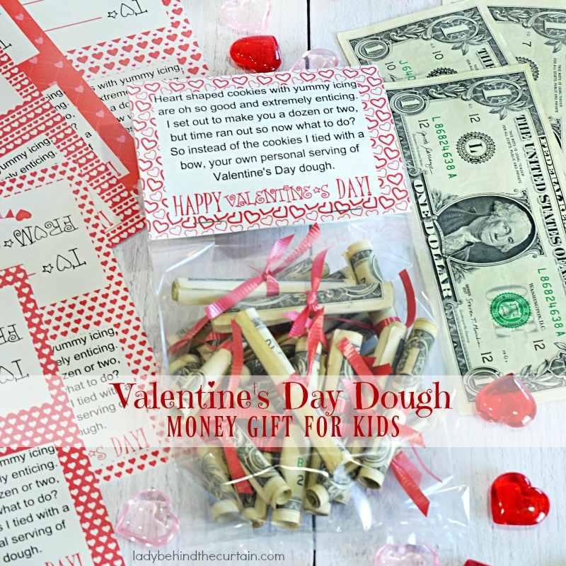 Valentine's Day Dough Money Gift for Kids