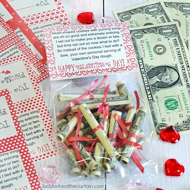 Valentine's Day Dough Money Gift for Kids