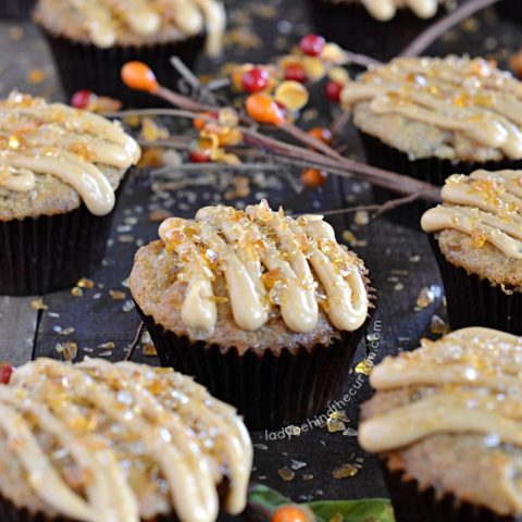 Banana Nut Salted Caramel Crunch Muffins