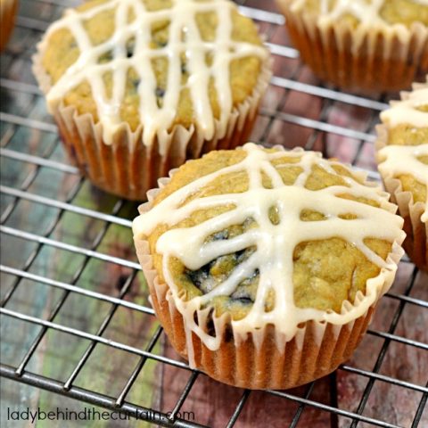 Blushberry Tea Oatmeal Muffins