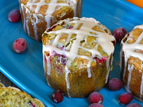 Image for Cranberry Oatmeal Orange and Spice Tea Muffins