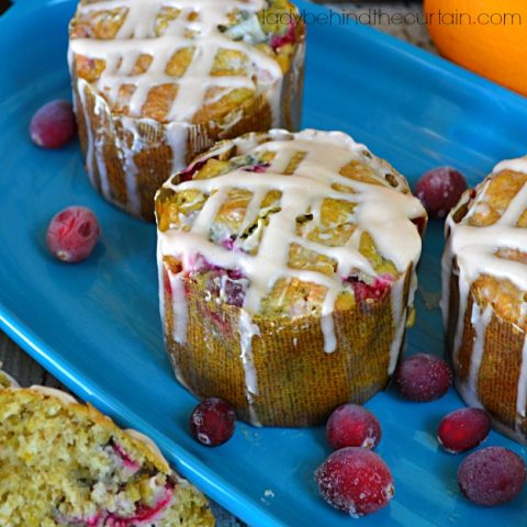 Cranberry Oatmeal Orange and Spice Tea Muffins