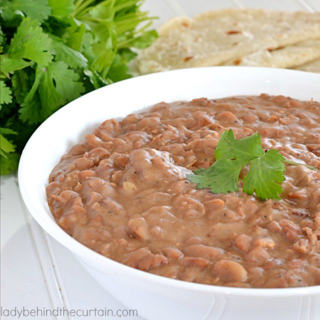 Instant Pot Refried Beans, creamy and easy refried bean recipe