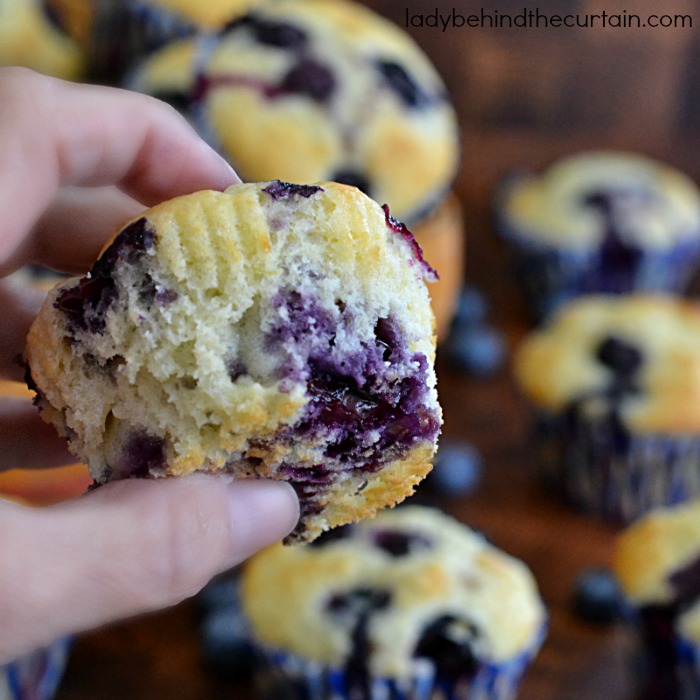 Easy Blueberry Buttermilk Biscuit Muffins