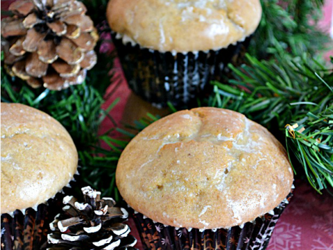 Image for Eggnog Glazed Donut Muffins