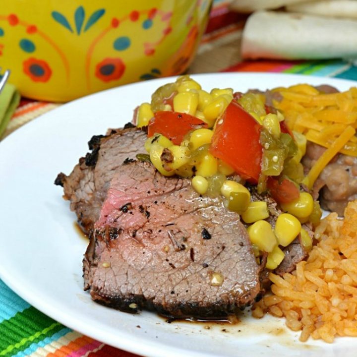 Grilled Peppered Tri Tip Roast