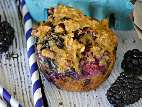 Image for Light Blackberry Chocolate Chip Muffins